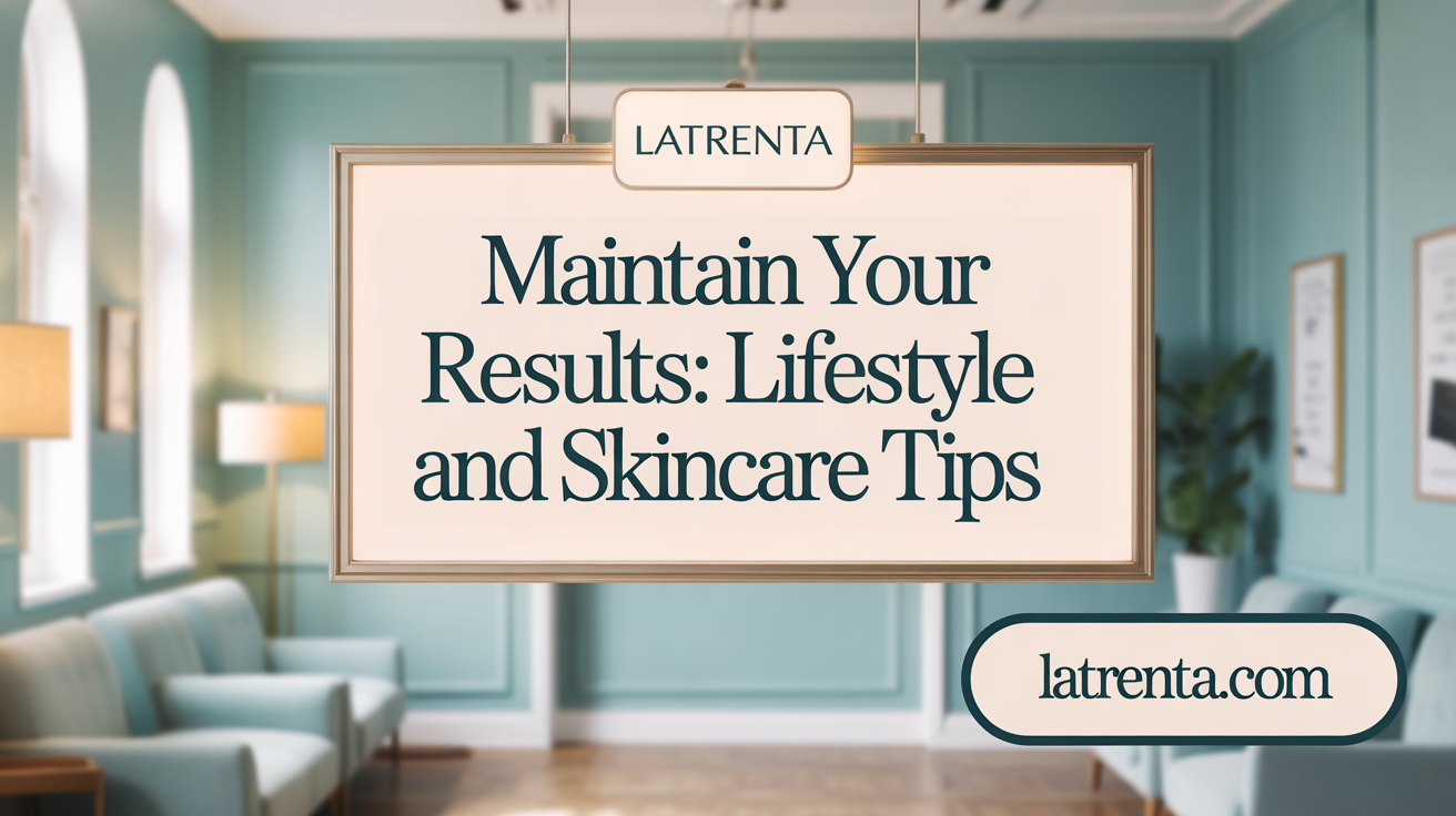 Maintain Your Results: Lifestyle and Skincare Tips