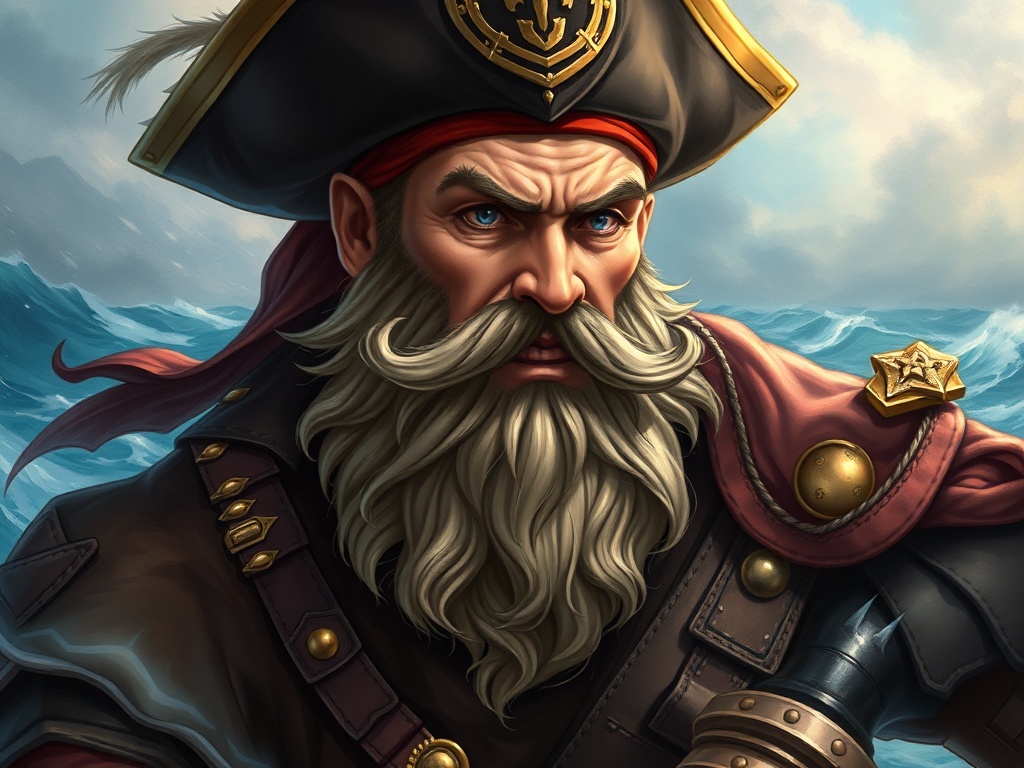 Captain Stormbeard - Fantasy character