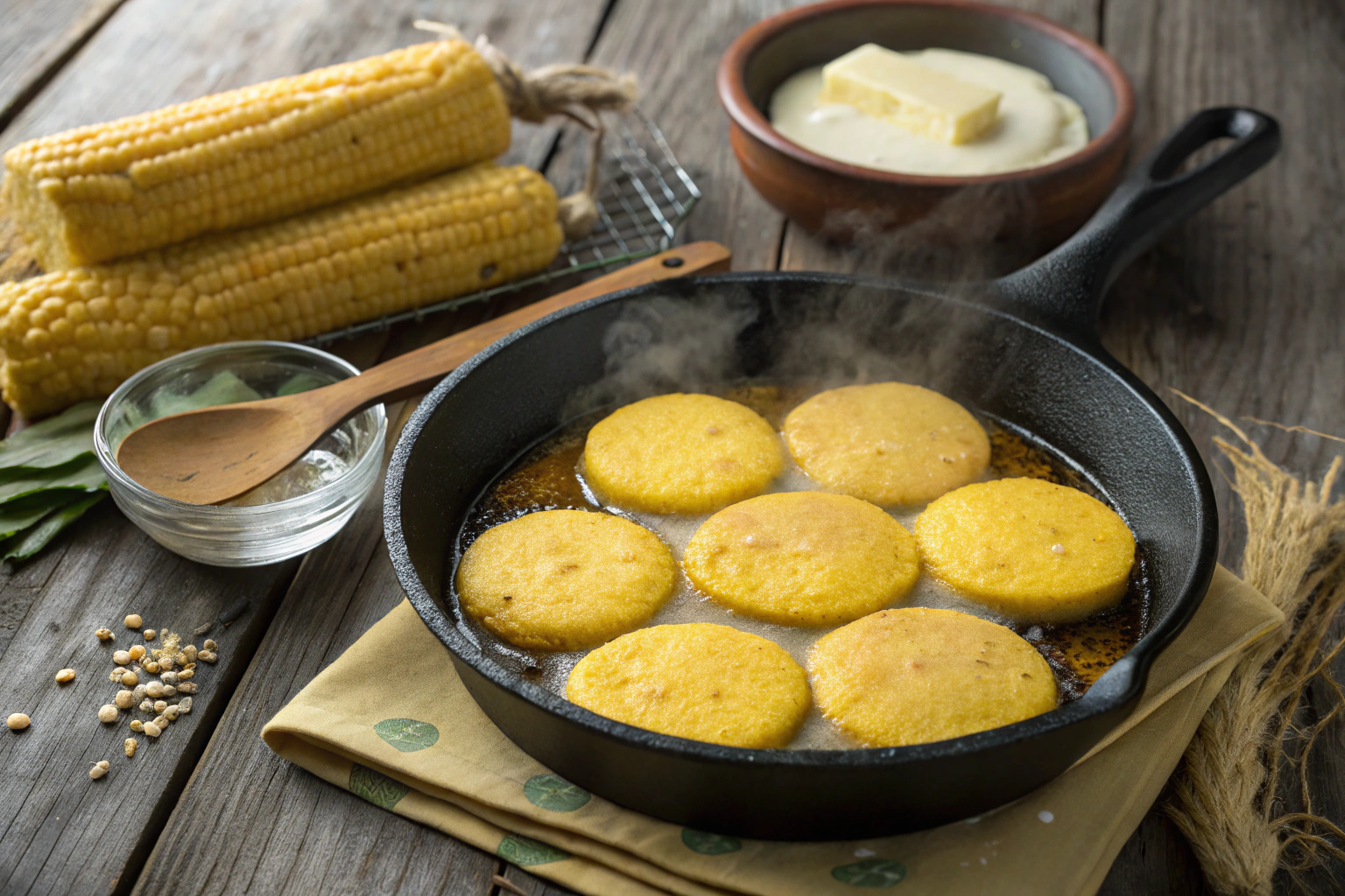 Hot Water Cornbread Ingredients