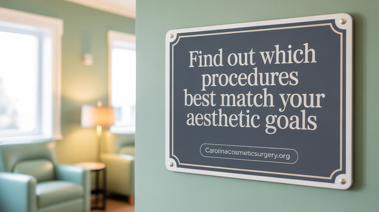 Find out which procedures best match your aesthetic goals