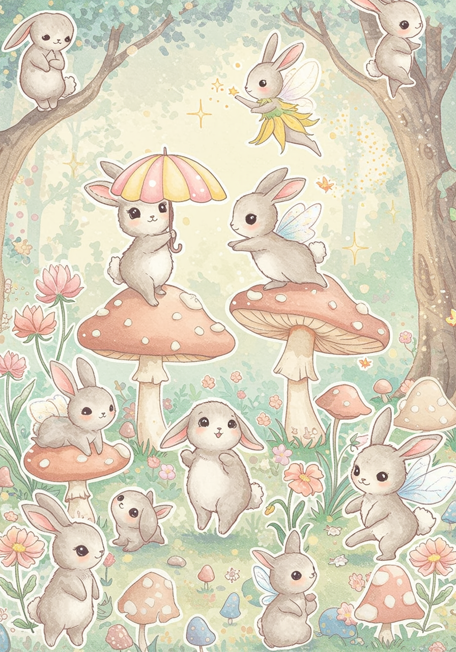 cute bunny drawing
