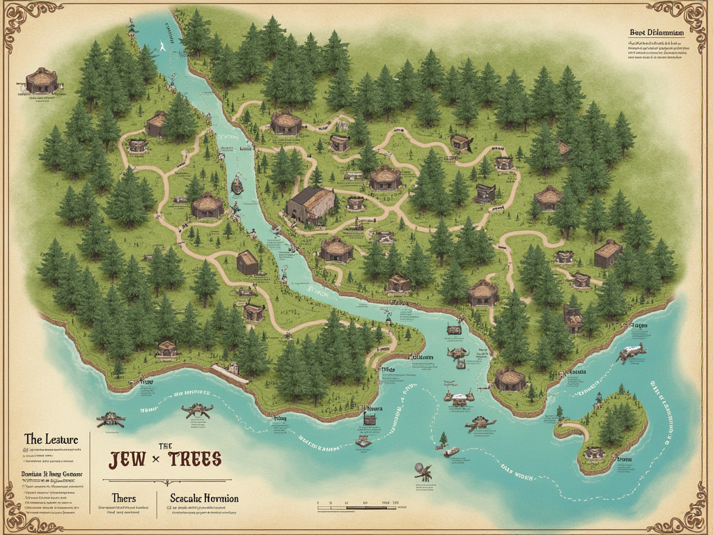 Ancient tree location map