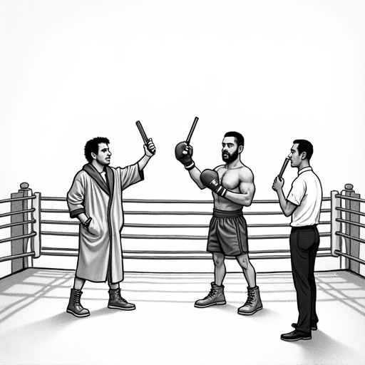 Jake Paul to Fight Julio Cesar Chavez Jr. in Anaheim single-panel cartoon
