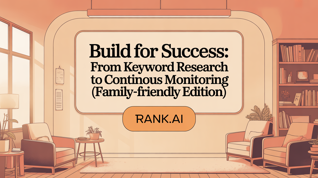 Build for Success: From Keyword Research to Continuous Monitoring