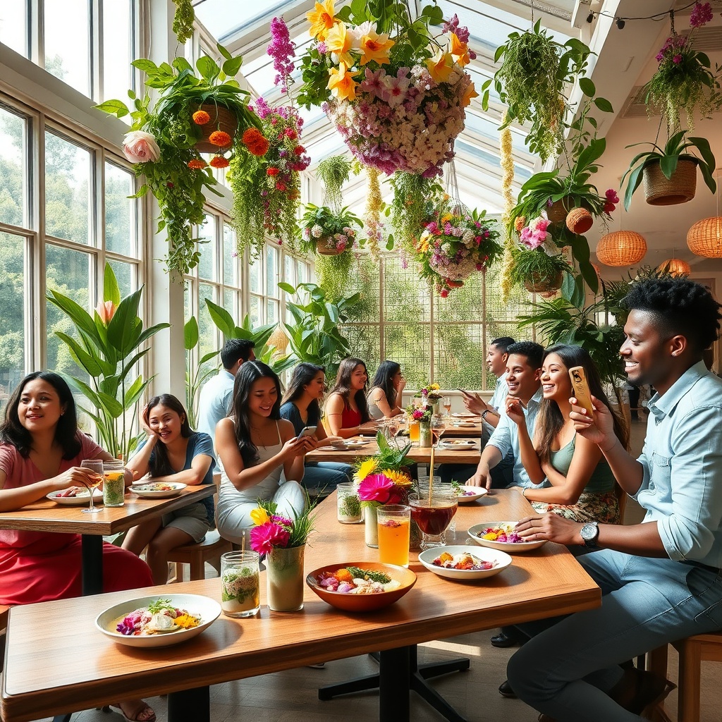 Garden Glow: Flower-Laden Brunch Escape