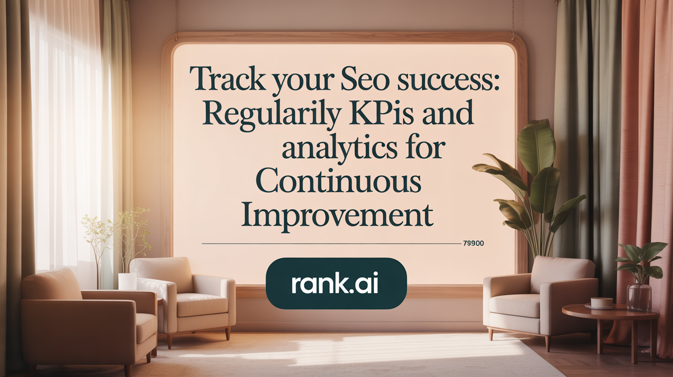 Track Your SEO Success: Regular KPIs and Analytics for Continuous Improvement