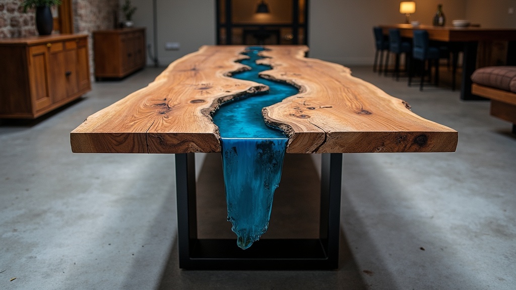 Плашки из эпоксидной смолы: мастер-класс по созданию стильных разделочных досок и подносов в стиле стола-реки