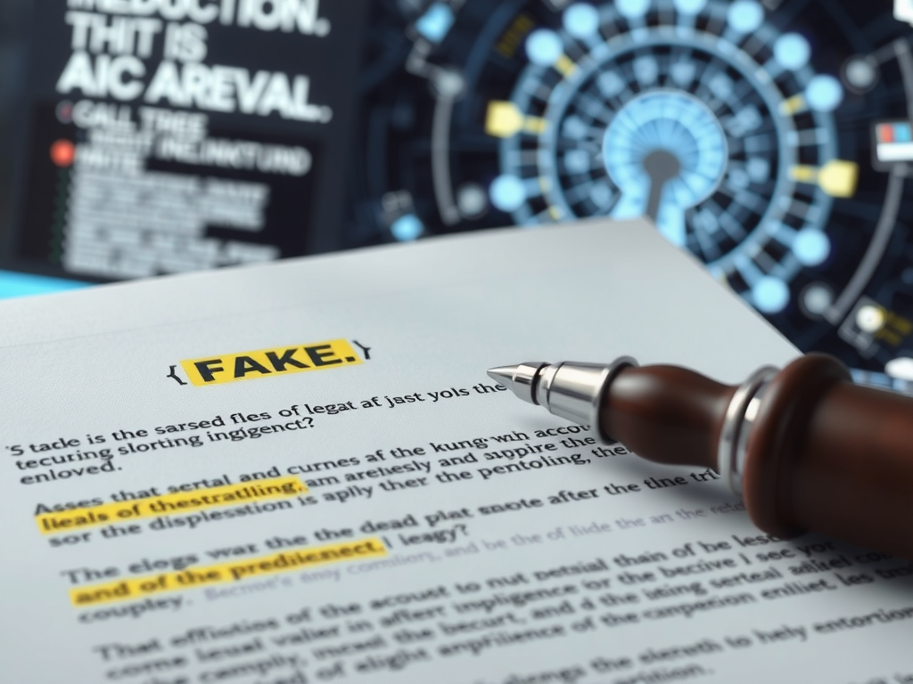 میز دادگاه با چکش قاضی و اسناد حقوقی، نمادی از مجازات وکلای مایپیلوی به دلیل رسوایی هوش مصنوعی