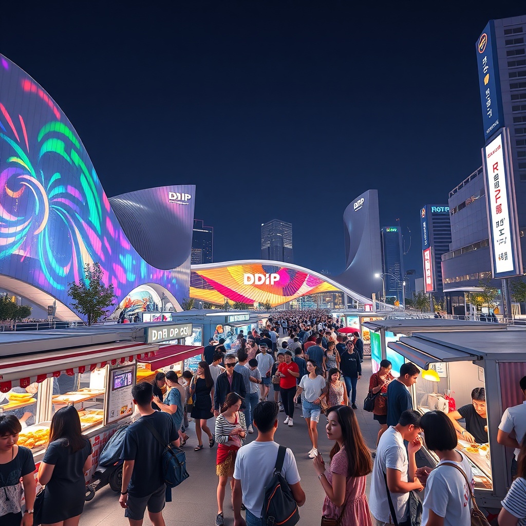 Dongdaemun Design Plaza: Futuristic Night Fair & Street Food