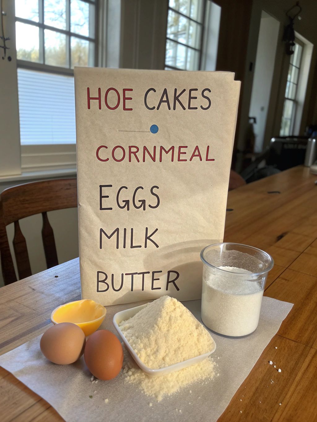 Ingredients for Hoe Cakes