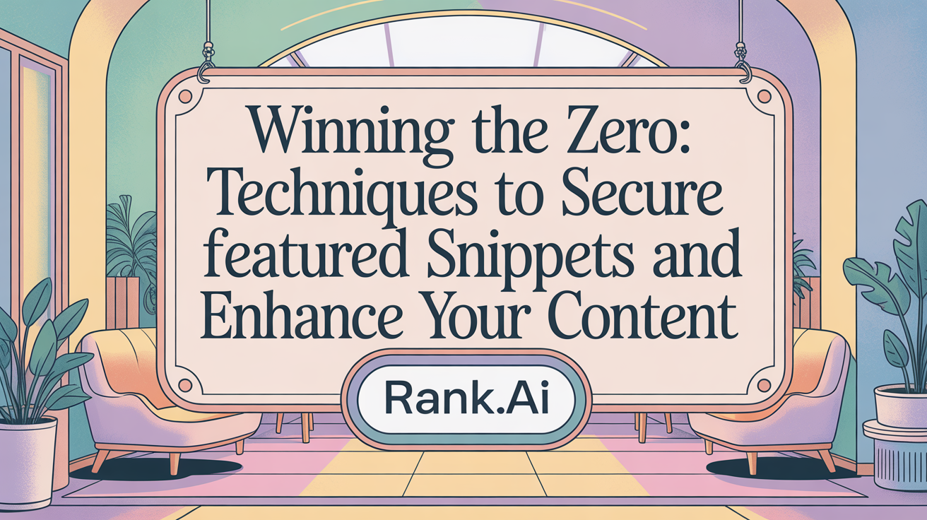 Winning the Zero: Techniques to Secure Featured Snippets