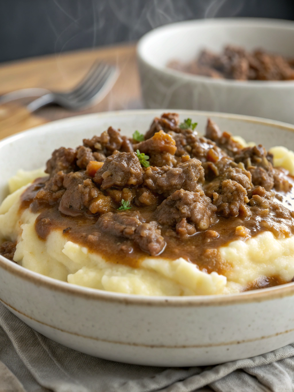 Ground Beef and Gravy Over Mashed Potatoes: A Comforting Classic