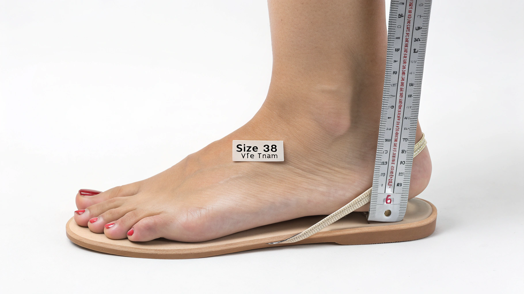 Size 38 nữ tương ứng với chiều dài chân 24cm