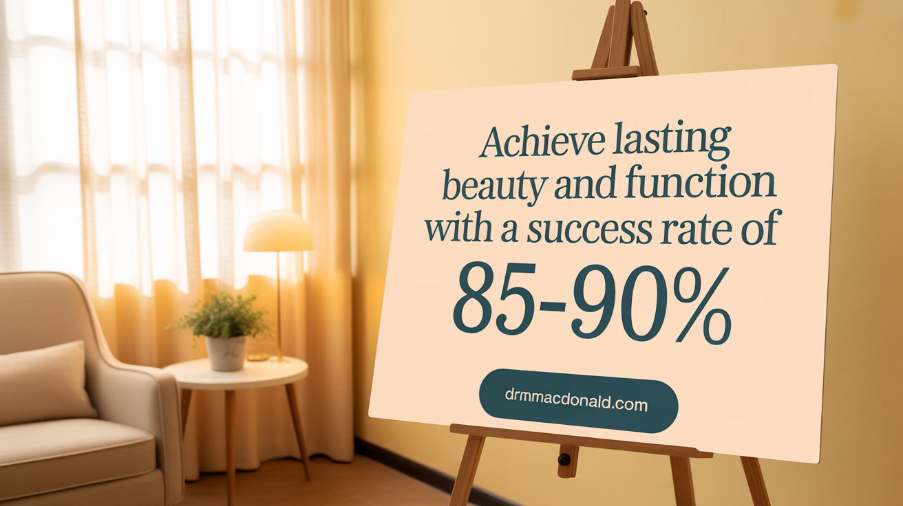 Achieve lasting beauty and function with a success rate of 85-90%.