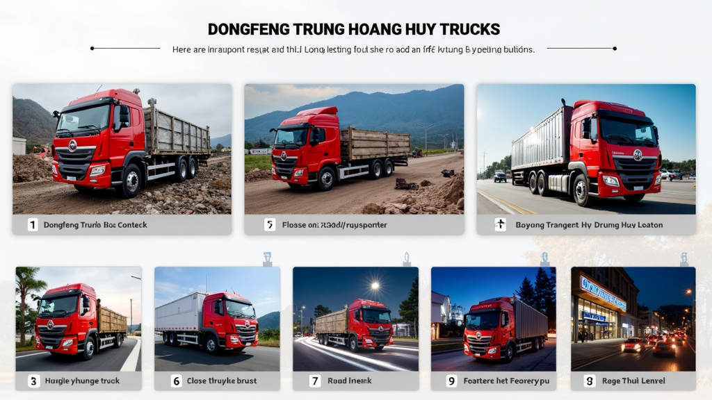 1. Xe Tải Dongfeng Trung Hoàng Huy: Giải Pháp Vận Tải Toàn Diện
