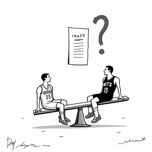 Nuggets Trade Michael Porter Jr. to Brooklyn Nets single-panel cartoon