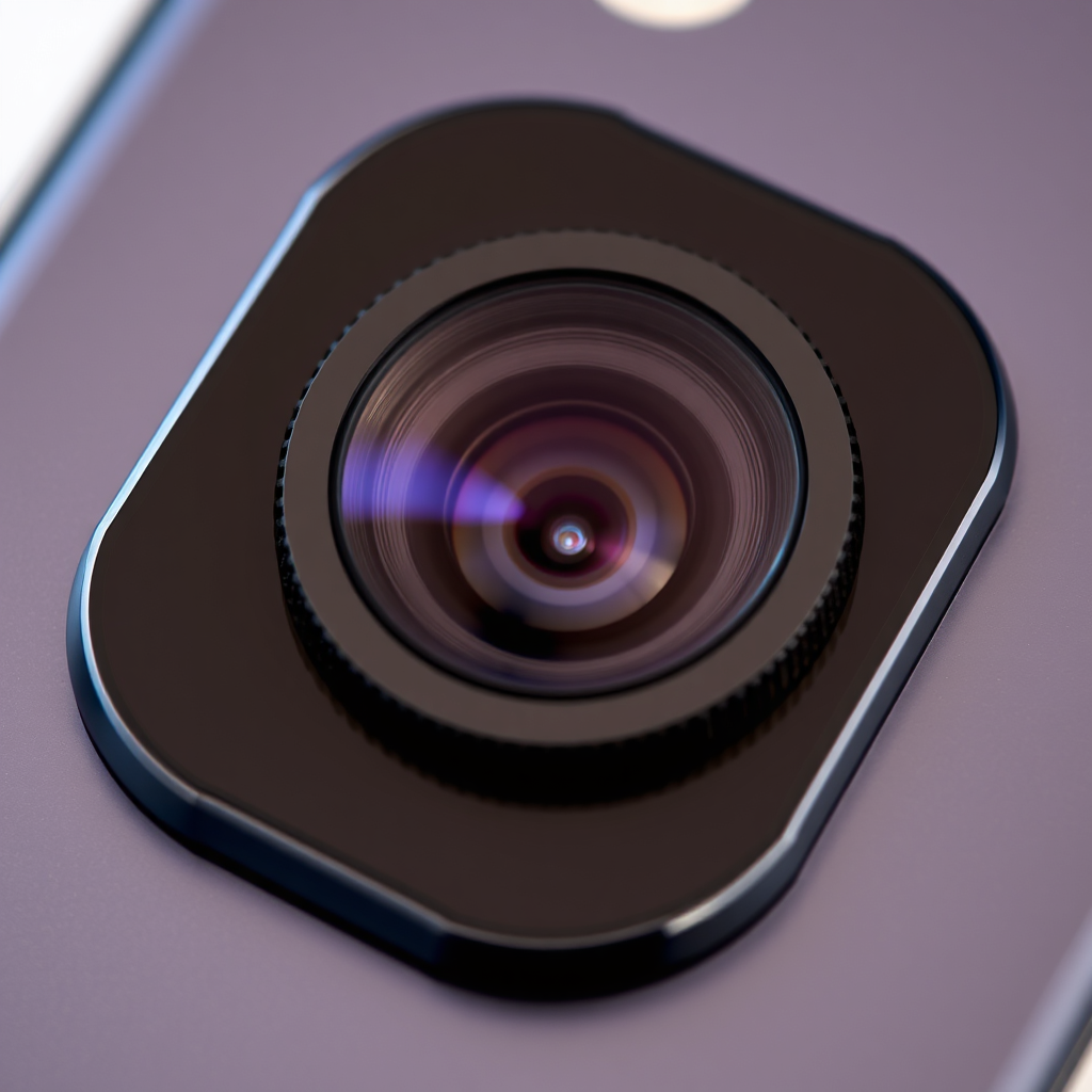 Close-up of a smartphone camera module with advanced lenses, highlighting smartphone news