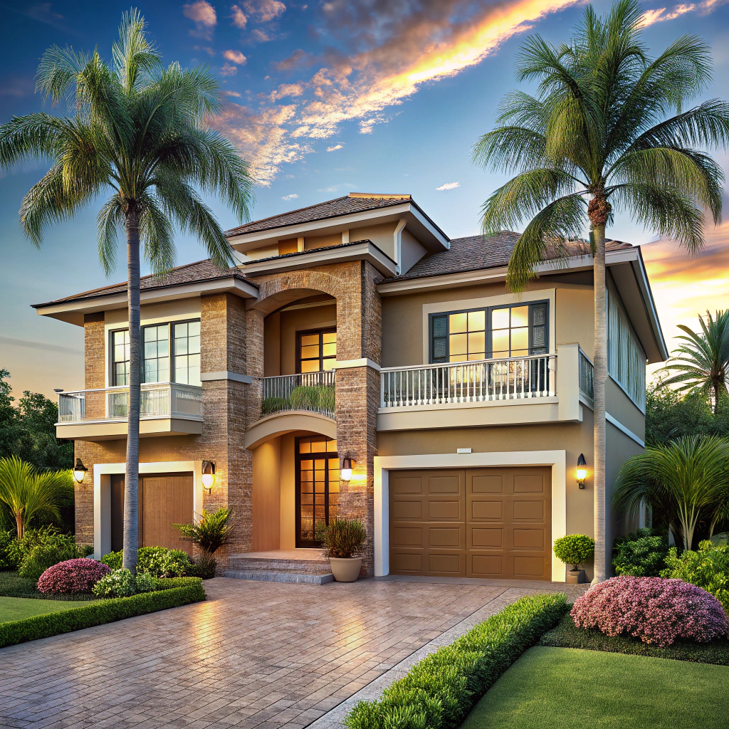 Elegant Three-Story House Design in Florida Elegant Three-Story House Design in Florida