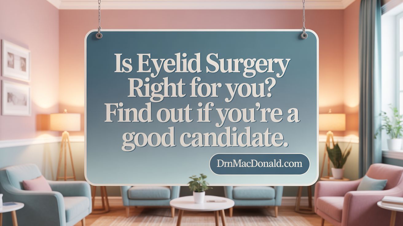 Is eyelid surgery right for you? Find out if you're a good candidate.