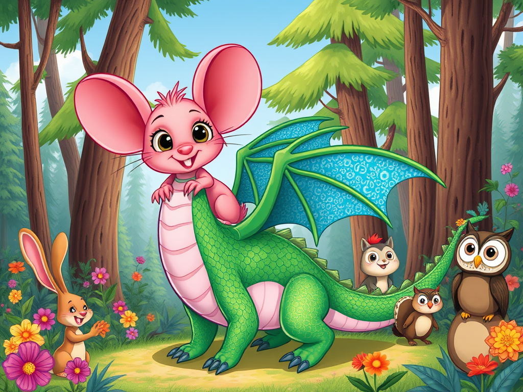 The Pink Mouse and the Friendly Dragon