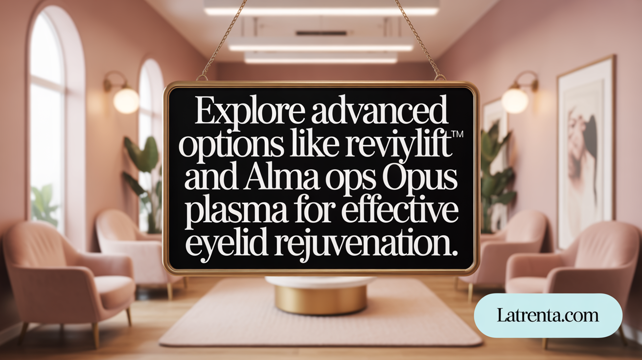 Explore advanced options like Reviylift™ and Alma Opus Plasma for effective eyelid renewal.