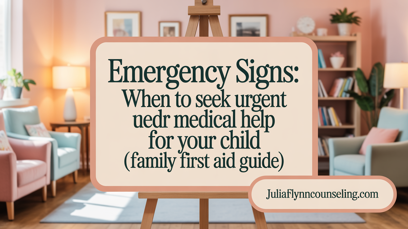 Emergency Signs: When to Seek Urgent Medical Help for Your Child