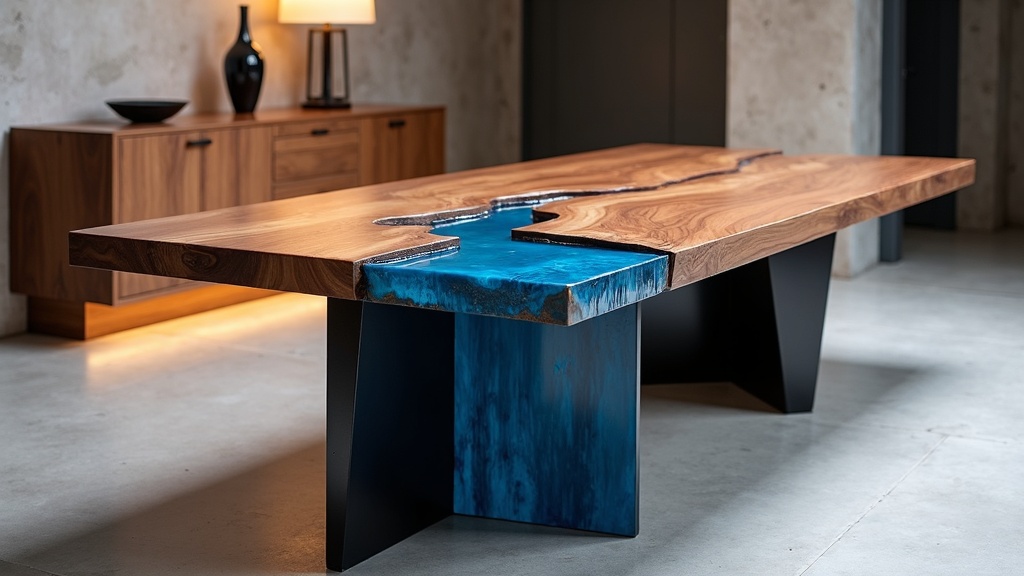 Стол с водопадом: создаем стильный интерьер с бесшовной столешницей и ножкой своими руками!