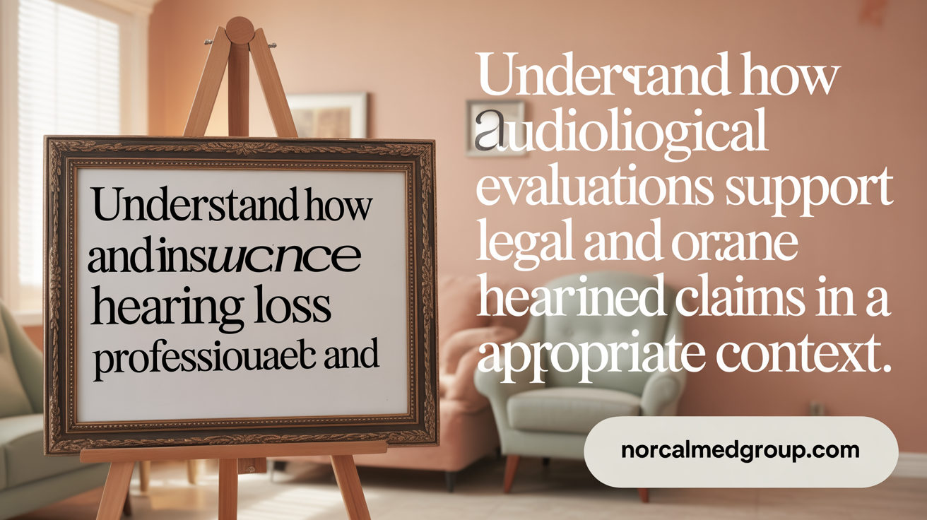 Understand how audiological evaluations support legal and insurance hearing loss claims.