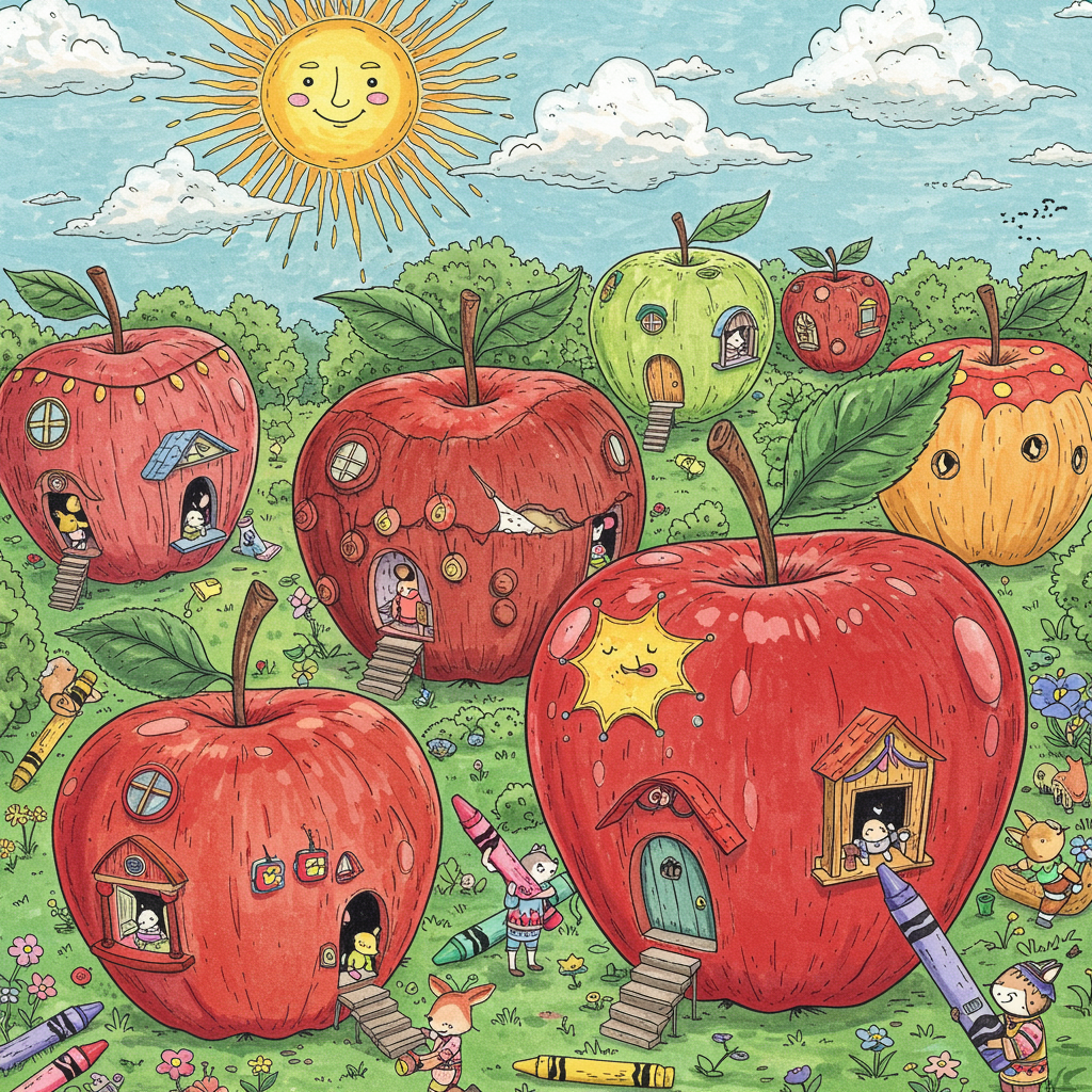 apple coloring pages