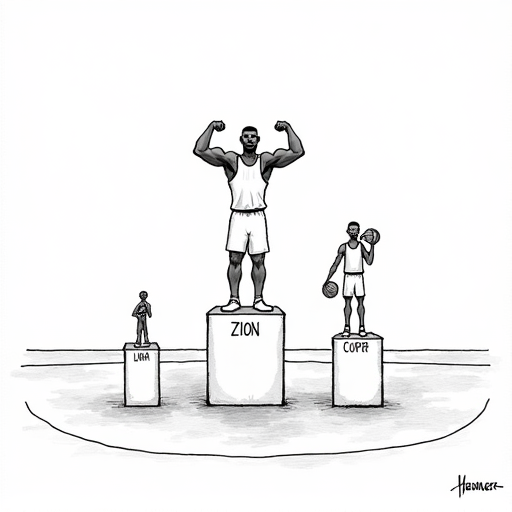 Cooper Flagg Ranks Third in Historical Draft Projections single-panel cartoon