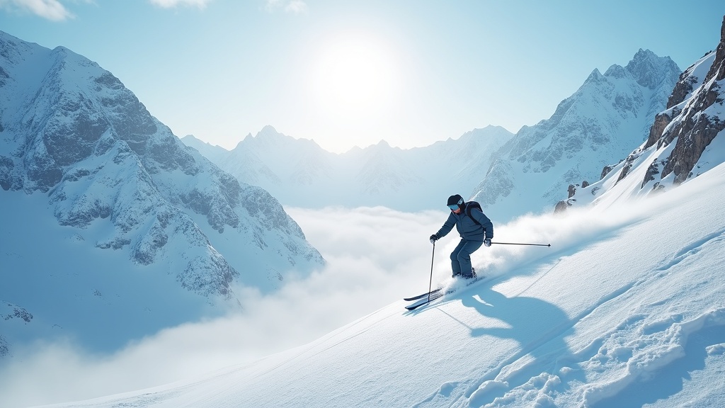 Grupo de amigos compitiendo en la Fancy Skiing experiencia VR en Barcelona.
