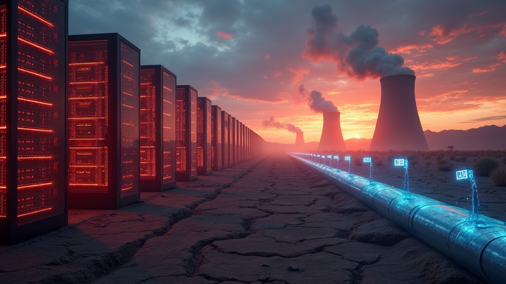 Un clima desértico y cálido, donde el impacto hídrico de la inteligencia artificial es mucho más severo y preocupante.