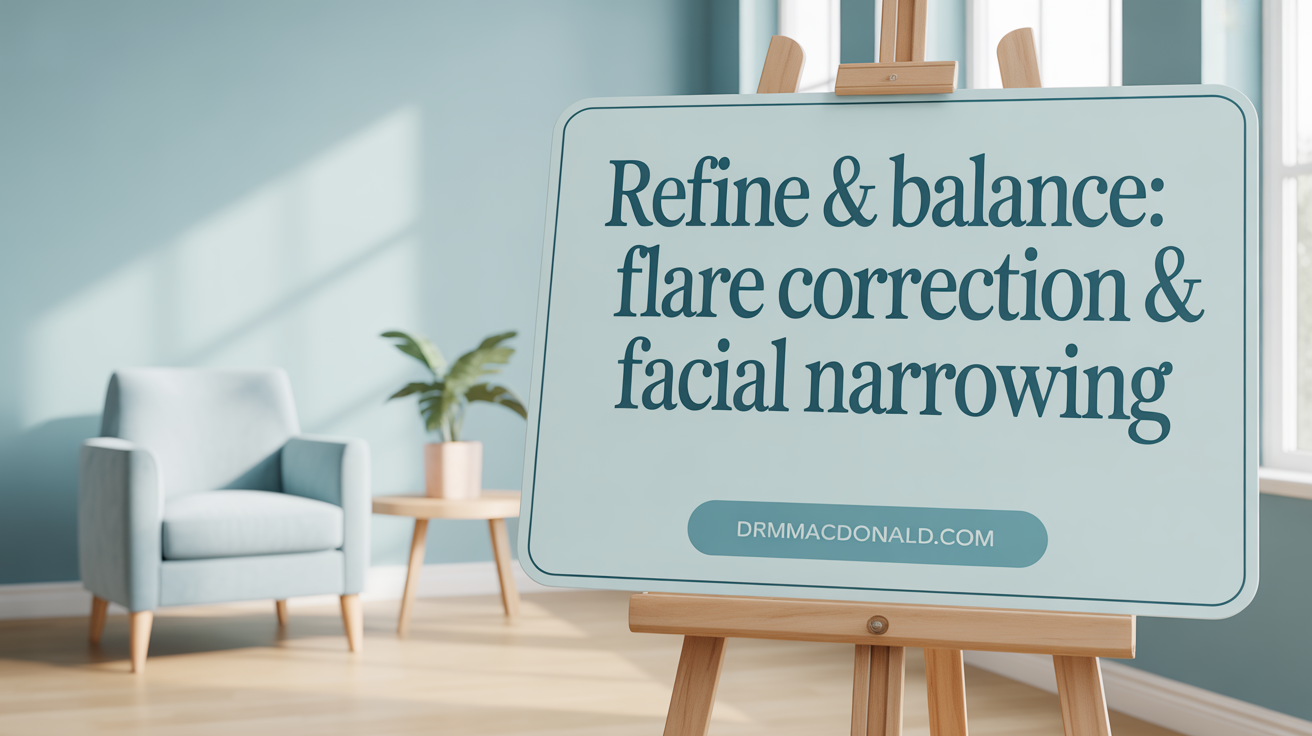 Refine &amp; Balance: Flare Correction &amp; Facial Narrowing
