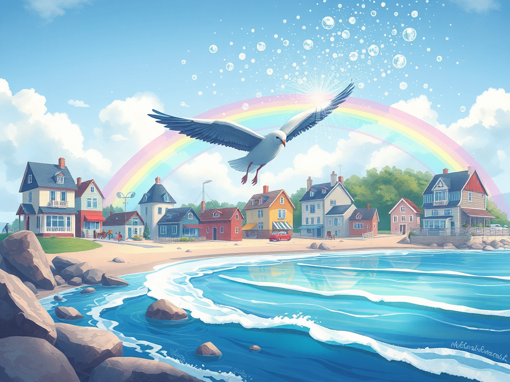 The Indigo Seagull and the Rainbow Magic