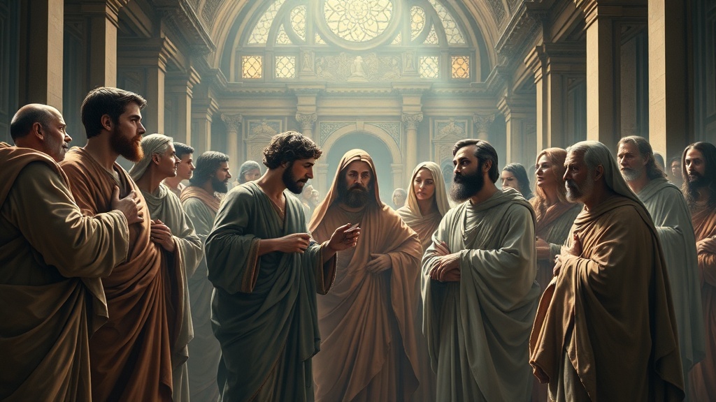 교육과 협력의 가치를 보여주는 예술 작품