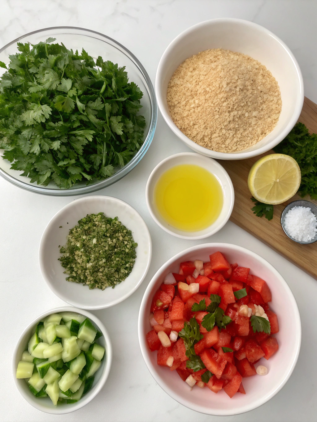 Ingredients for Thermomix Tabouli