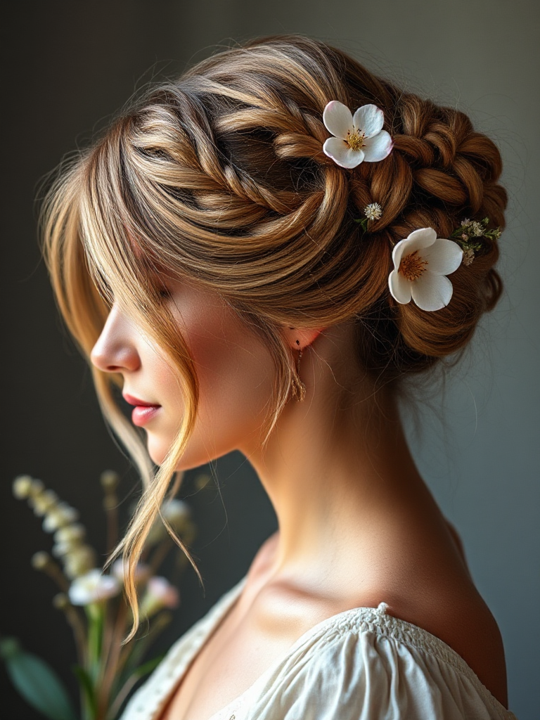 Twisted Updo for Formal Occasions