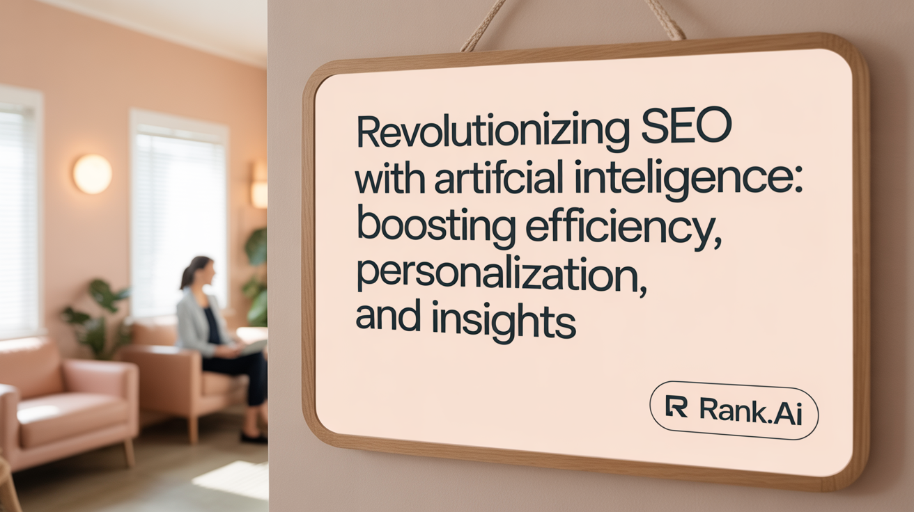 Revolutionizing SEO with Artificial Intelligence: Efficiency, Personalization, and Insights
