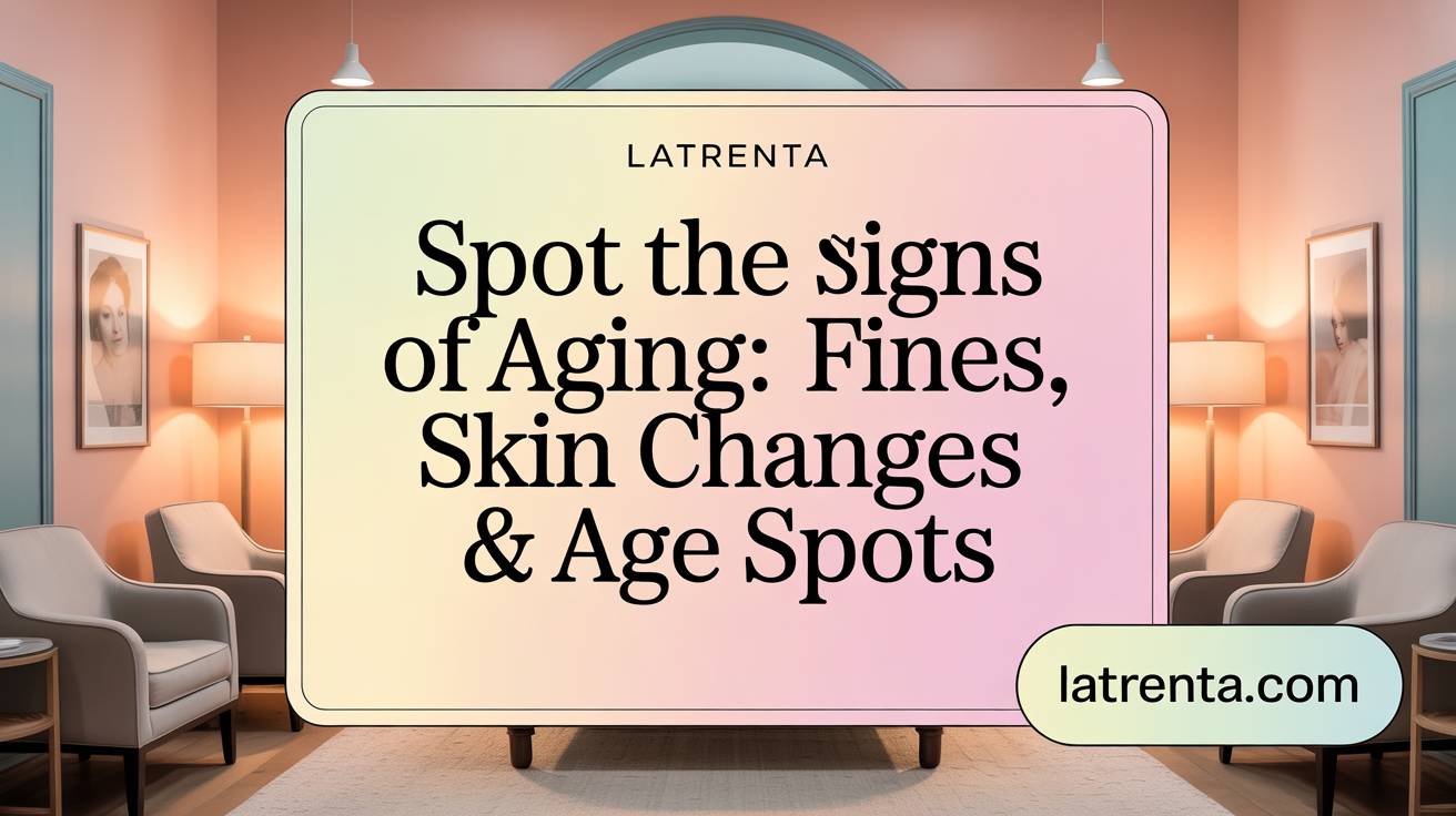 Spot the Signs of Aging: Wrinkles, Sagging & Age Spots
