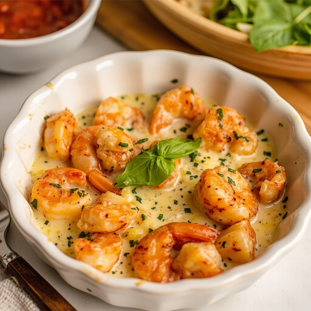 Garlic Shrimp Gratin