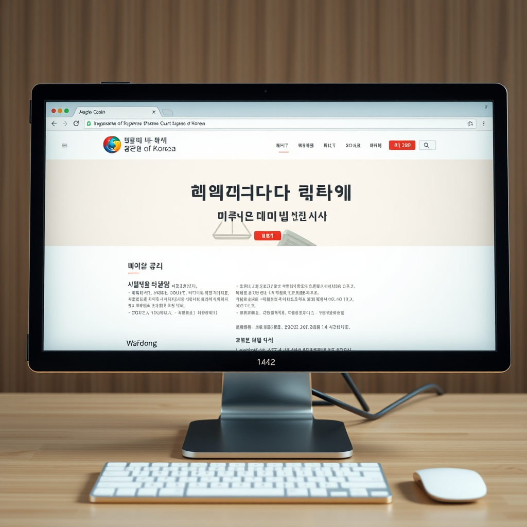 1. 대법원 홈페이지에서의 선고일 조회 방법