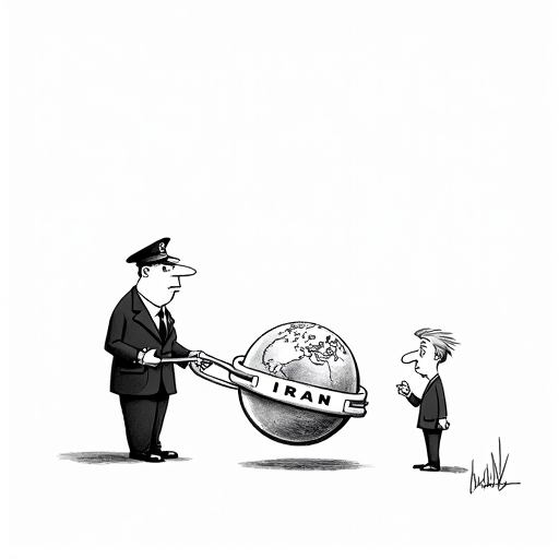 Trump's Second Term: Implications for US and Global Affairs single-panel cartoon