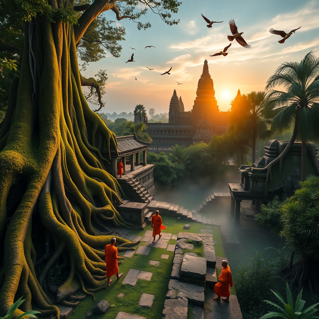 Angkor Wat y la selva camboyana