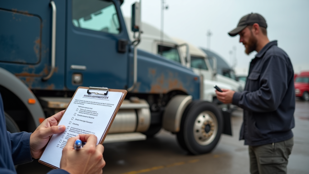 Checklist kiểm tra xe đầu kéo cũ