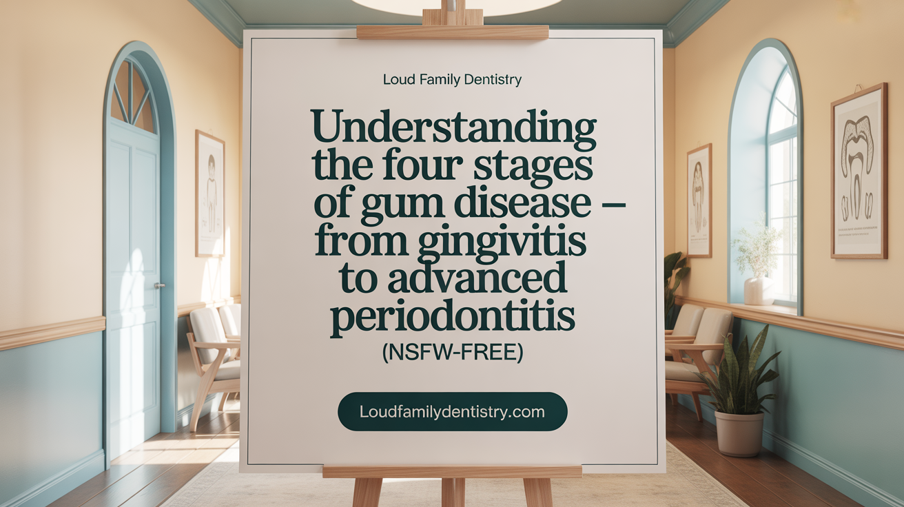 Understanding the Four Stages of Gum Disease — From Gingivitis to Advanced Periodontitis