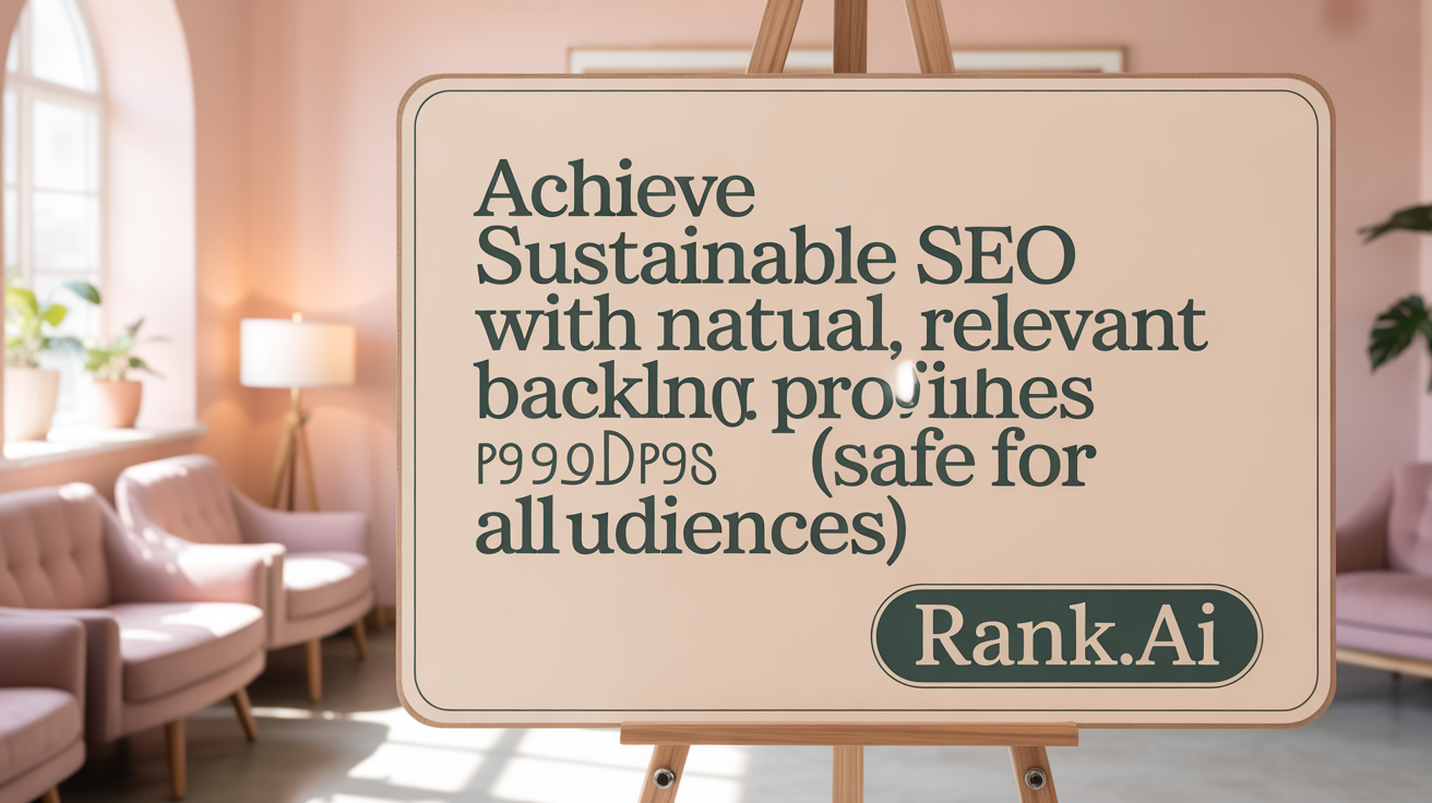 Achieve Sustainable SEO with Natural, Relevant Backlink Profiles