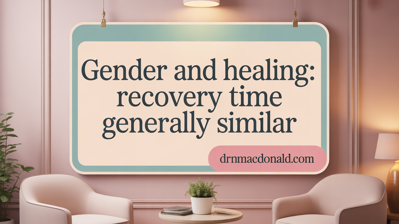Gender and Healing: Recovery Time Generally Similar