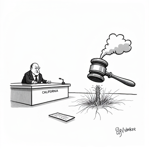 Supreme Court Rules Against California's Emission Standards single-panel cartoon