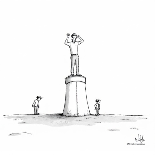 Tommy Fleetwood Leads at FedEx St. Jude Championship single-panel cartoon