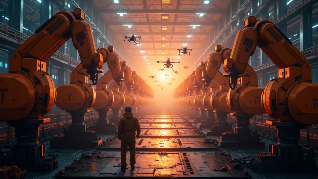 Visualización de un gemelo digital de una planta industrial, clave en la Industria 4.0